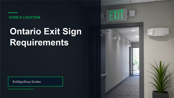 Ontario Exit Sign Requirements guide feature image