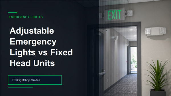 Adjustable Emergency Lights vs Fixed Head Units guide feature image