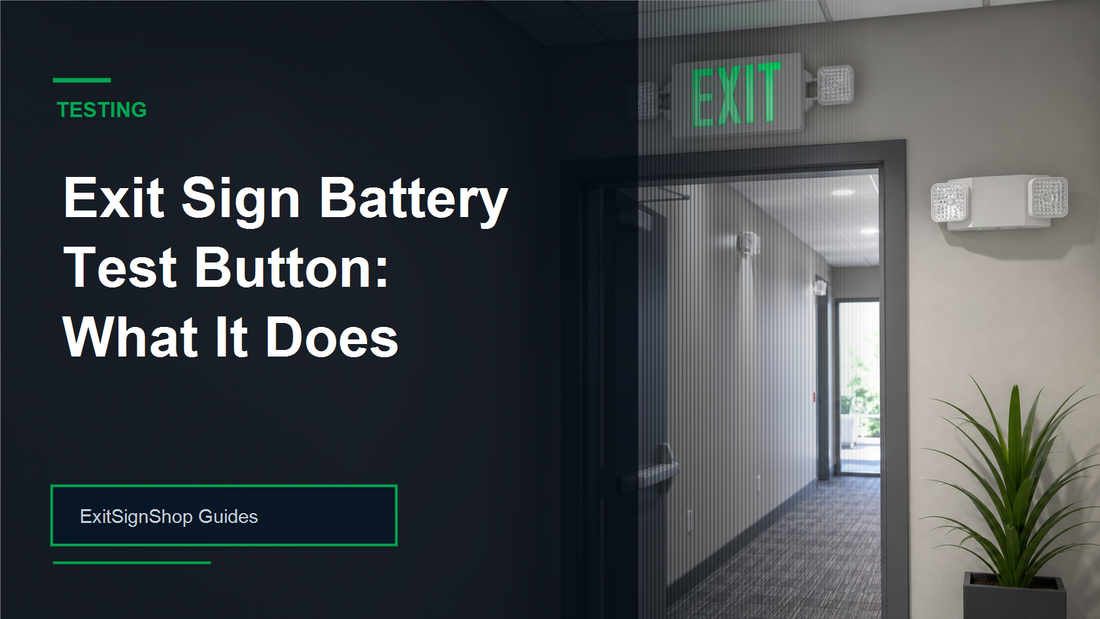 Exit Sign Battery Test Button guide feature image