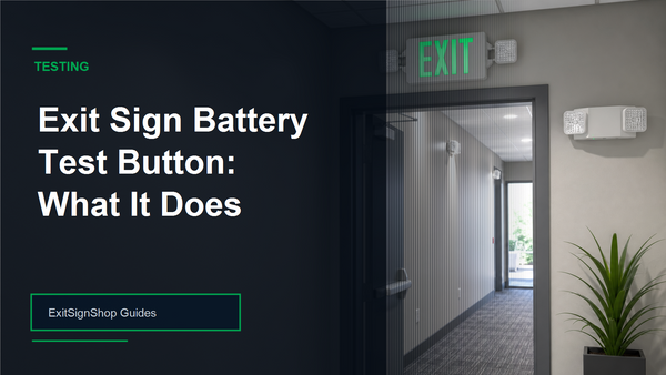 Exit Sign Battery Test Button guide feature image