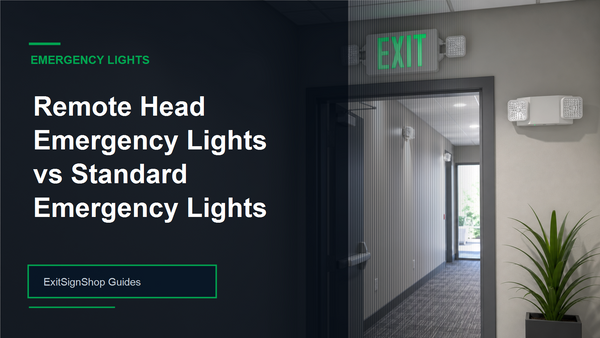 Remote Head Emergency Lights vs Standard Emergency Lights guide feature image