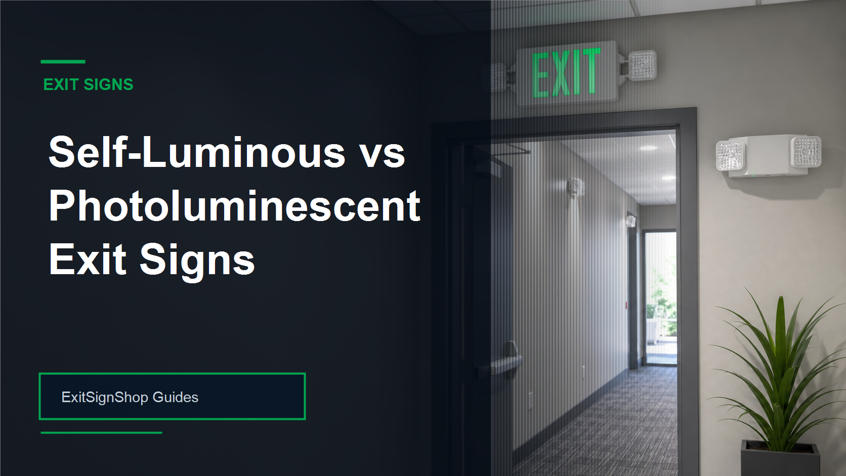 Self-Luminous vs Photoluminescent Exit Signs guide feature image