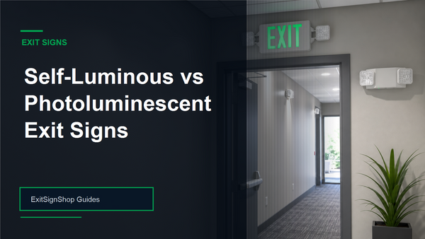 Self-Luminous vs Photoluminescent Exit Signs guide feature image