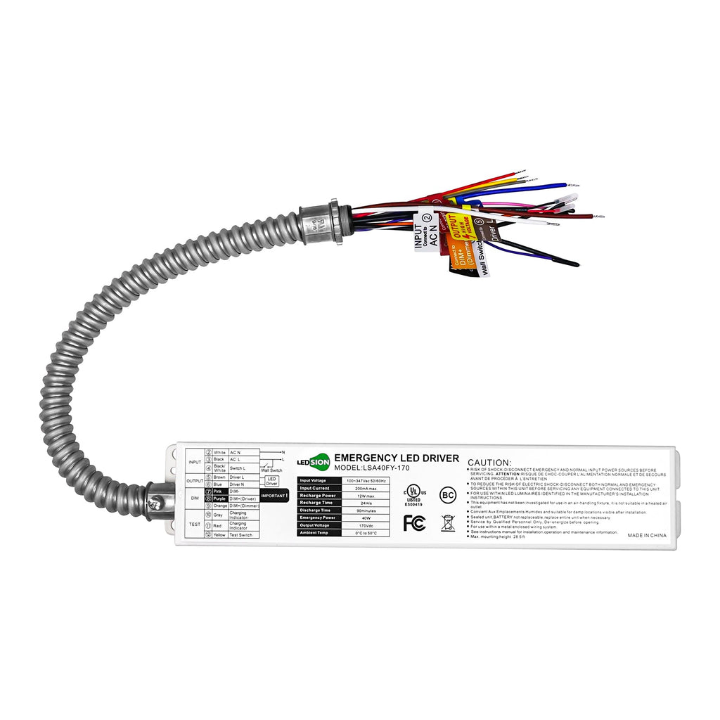 40W  AC 100-347V Emergency Backup Driver | LSA40FY-170