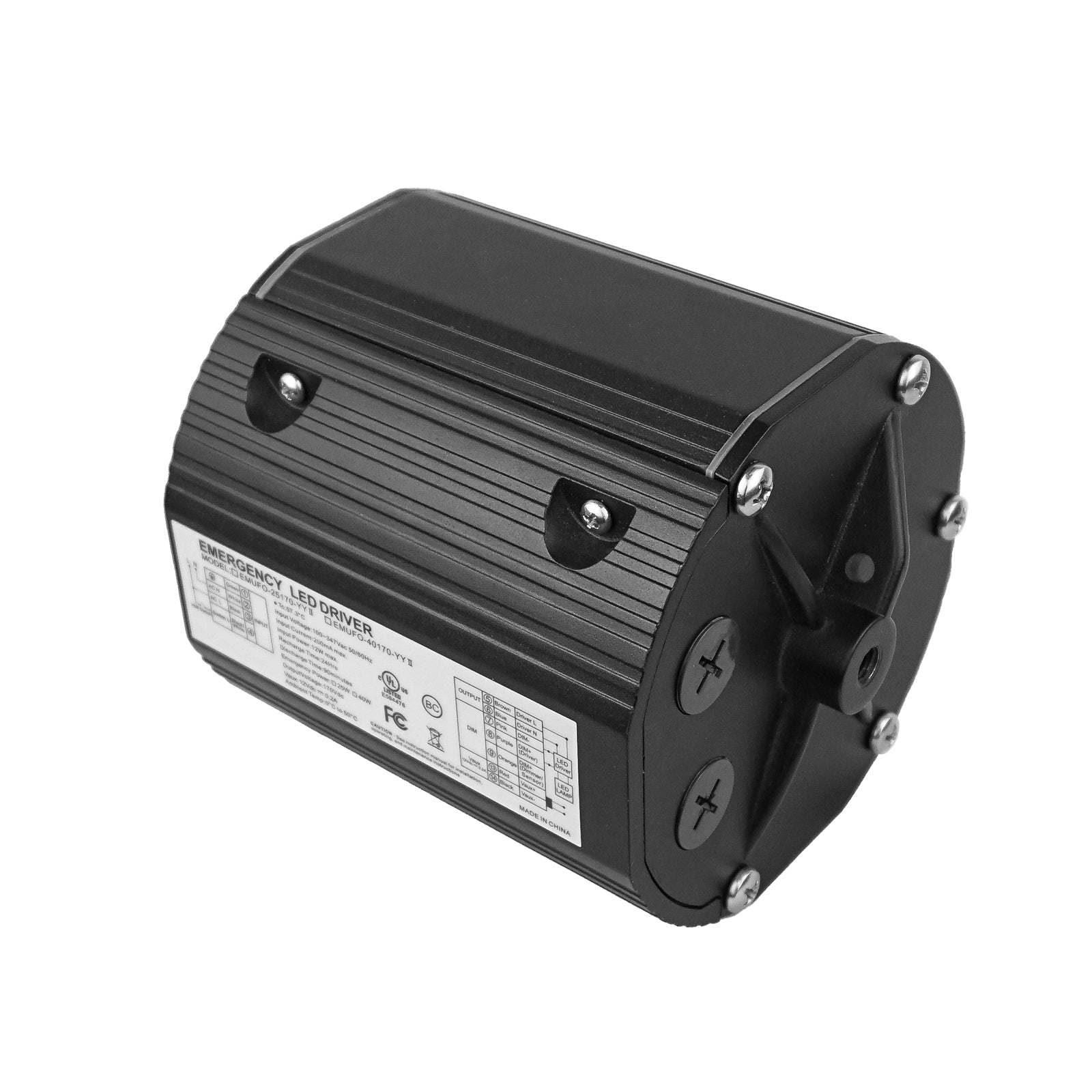 40W Emergency Backup Battery LED Driver For UFO High Bay | LSUFO-40170-YYII