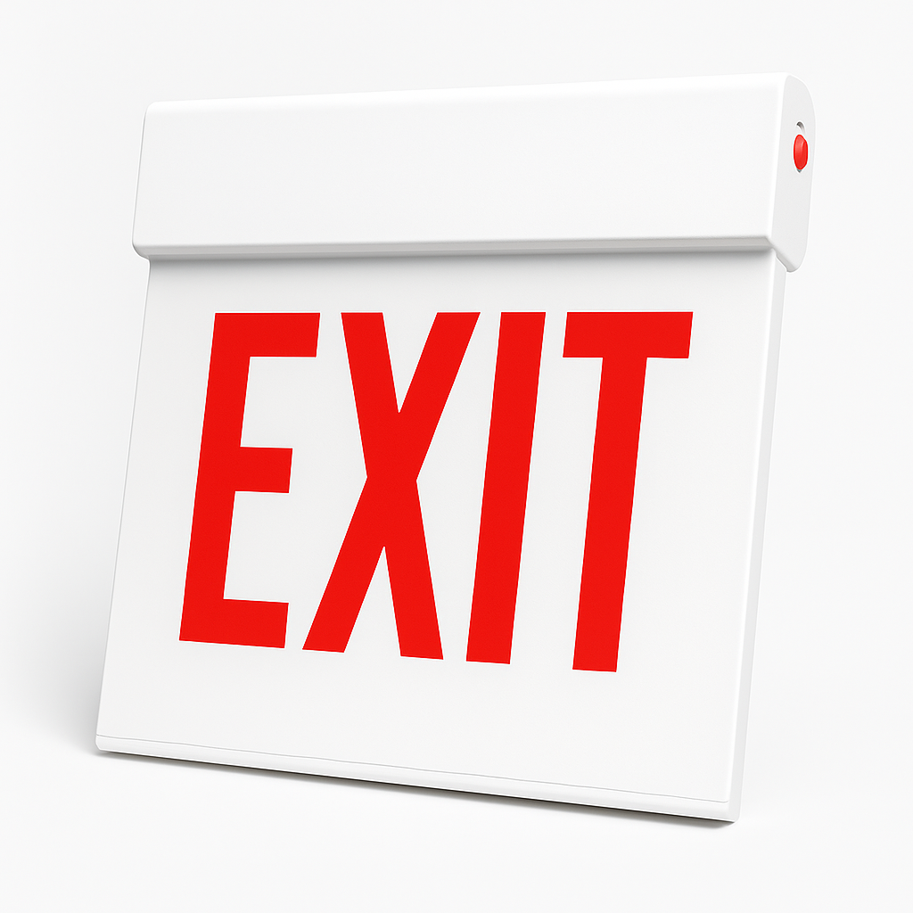 Chicago-Approved Edge-Lit Exit and Stair Sign