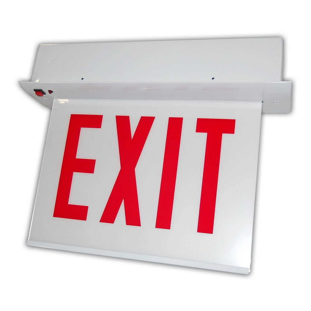 Chicago-Approved Recessed Edge-Lit Exit and Stair Sign