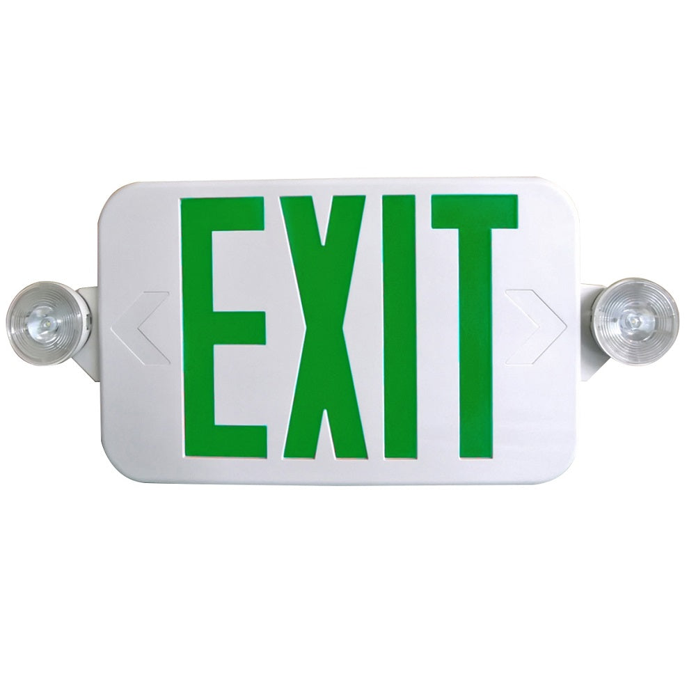 Low-Profile LED Exit and Emergency Combo