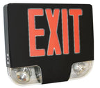 Die-Cast Aluminum LED Exit and Emergency Combo