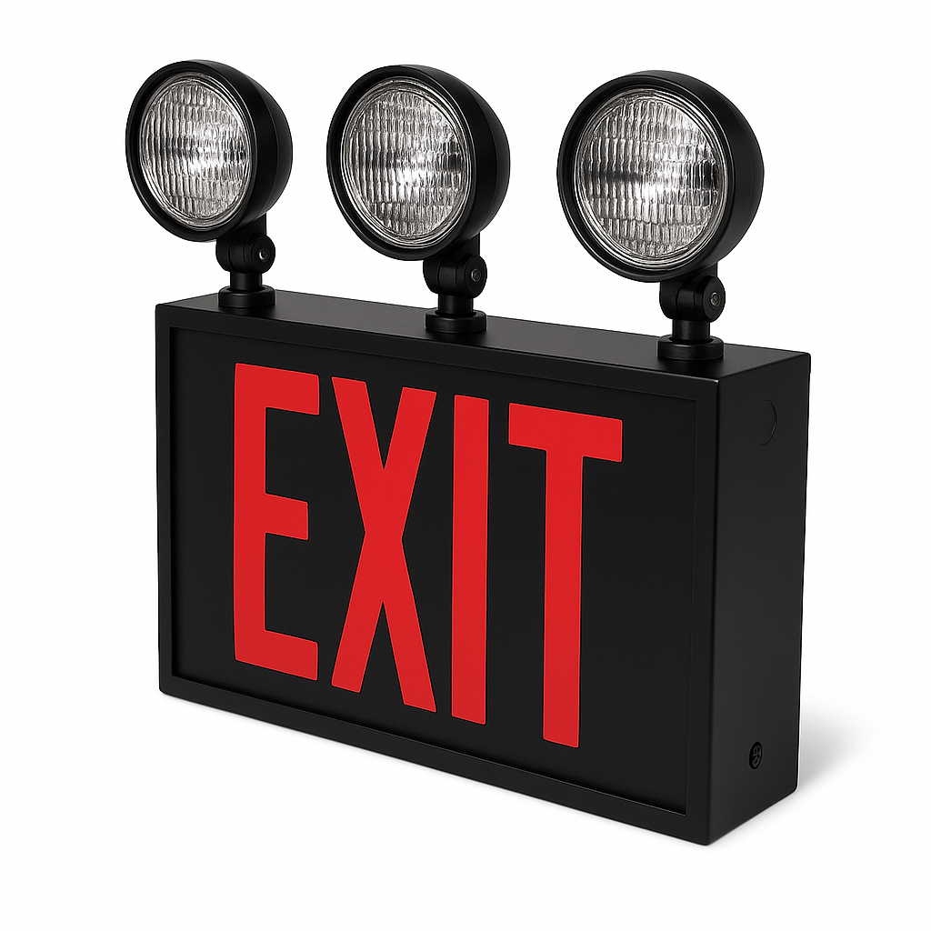 NYC Approved LED Exit and Emergency Combo