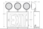 NYC Approved LED Exit and Emergency Combo