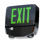 Wet-Location LED Exit and Emergency Combo