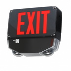 Wet-Location LED Exit and Emergency Combo