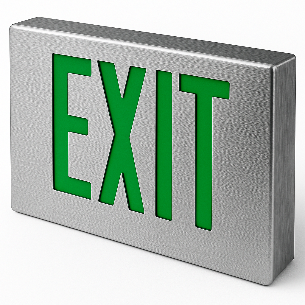 Thin Die-Cast LED Exit Sign