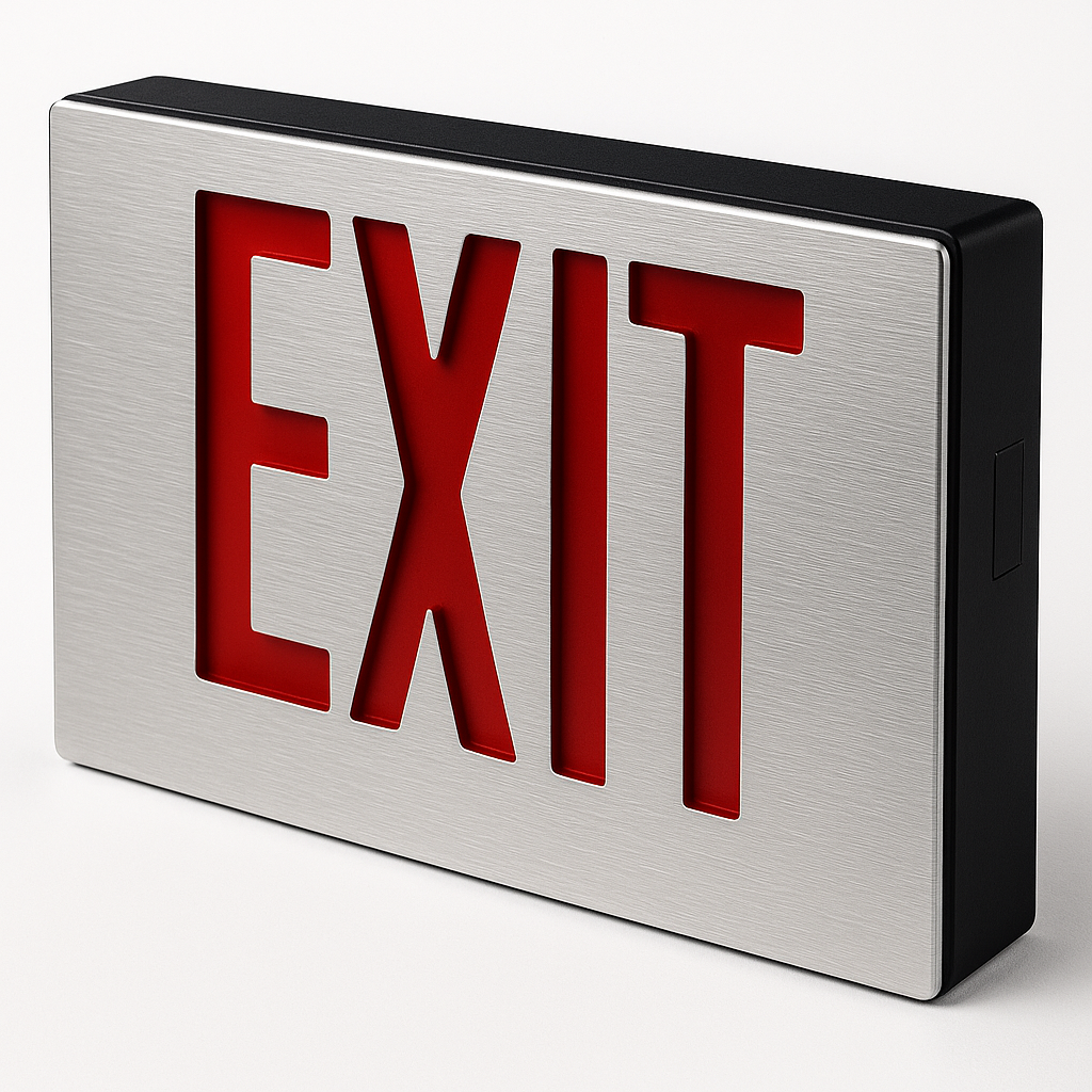Thin Die-Cast LED Exit Sign