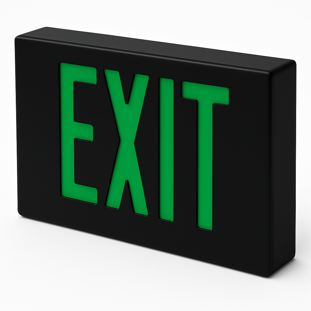Thin Die-Cast LED Exit Sign