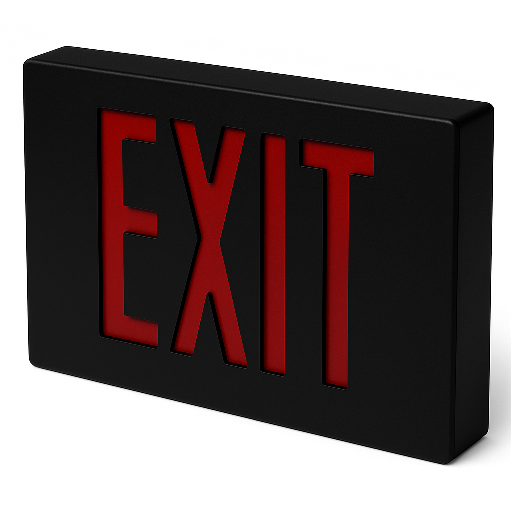 Thin Die-Cast LED Exit Sign