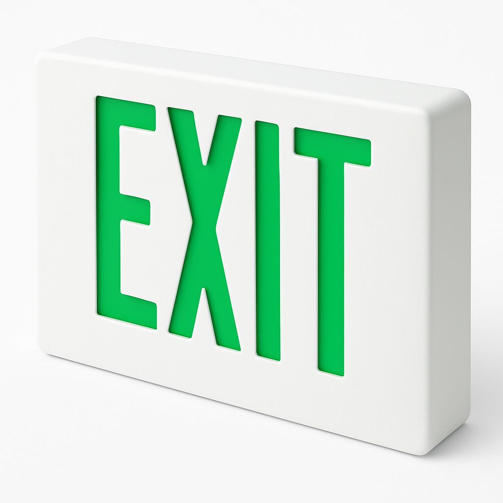 Thin Die-Cast LED Exit Sign