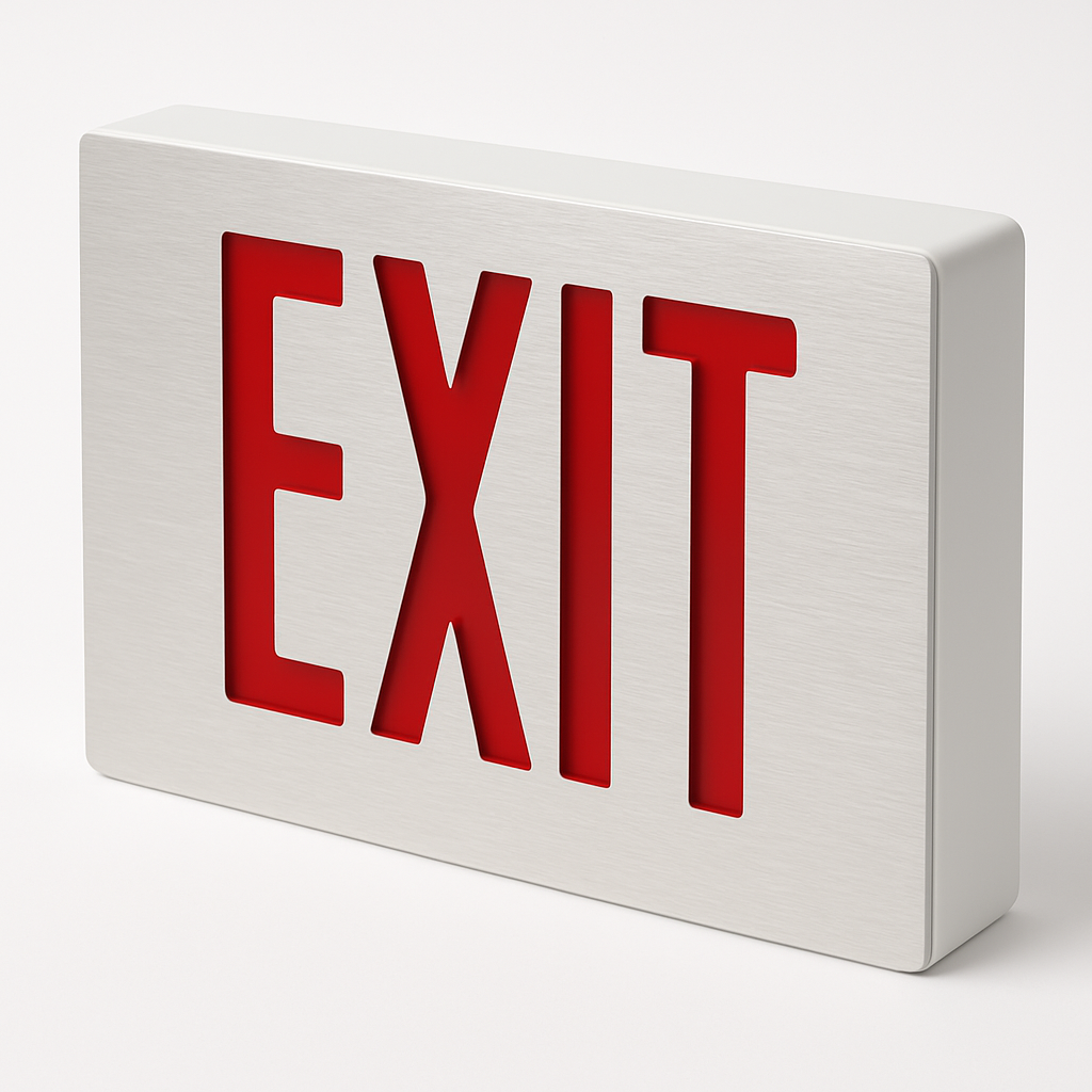 Thin Die-Cast LED Exit Sign