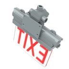 5W Explosion-Proof Emergency Exit Sign Light – Class I Division 1-Red Sign-UL Certified | LSEX-5WJNRD180