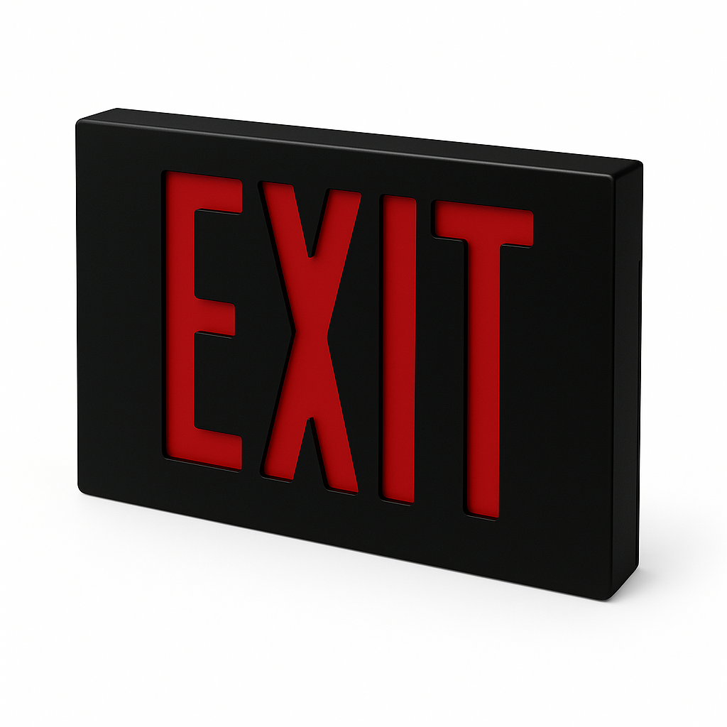 NYC Approved Die-Cast Aluminum LED Exit Sign