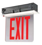 NYC Recessed Edge-Lit LED Exit Sign