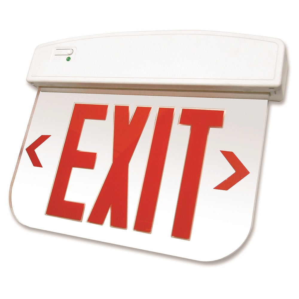 Thermoplastic Edge-Lit LED Exit Sign