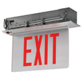 Recessed Edge-Lit Aluminum Exit Sign