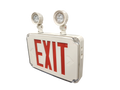 Low-Profile Wet-Location LED Exit and Emergency Combo