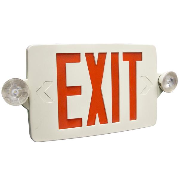 Thin LED Exit and Emergency Light Combo