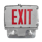 Hazardous Wet-Location LED Exit and Emergency Combo