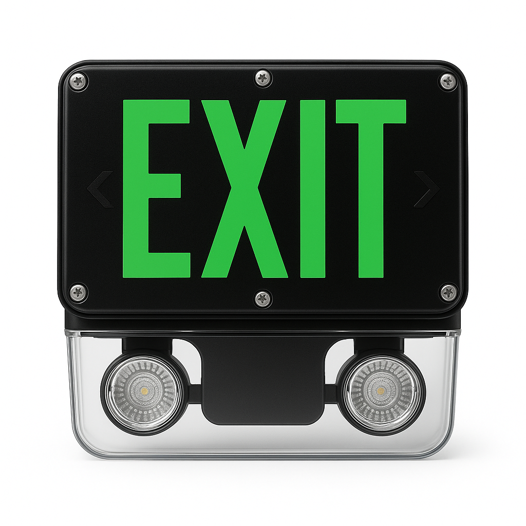 NEMA 4X LED Exit and Emergency Combo
