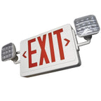 Compact Thermoplastic LED Exit and Emergency Combo